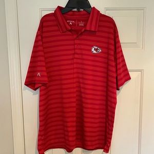 Kansas City Chiefs Golf Polo, Mens Size Large, Only Worn Once!!